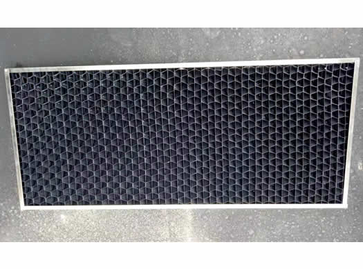 冷却塔进风格栅黑色PVC材质 可做厚度80mm不锈钢边框