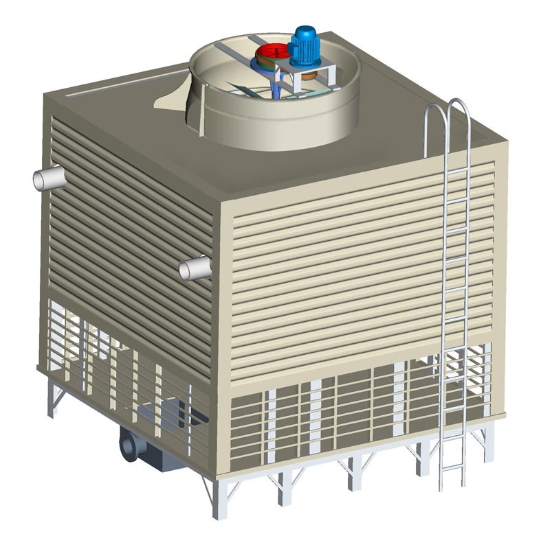 500T（吨）方形逆流冷却塔厂家直销施工安装